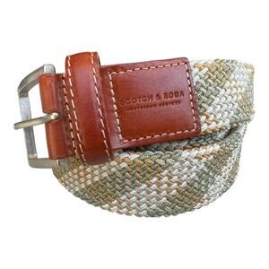 Scotch Soda Webbed Belt Buckle Closure men size XL